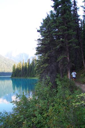 John Running at Emerald Lake