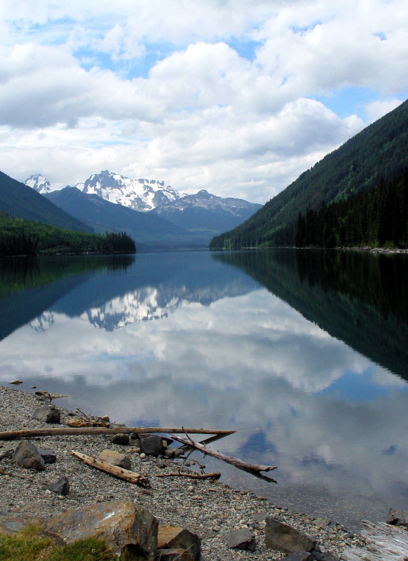 Reflections off Seton Lake